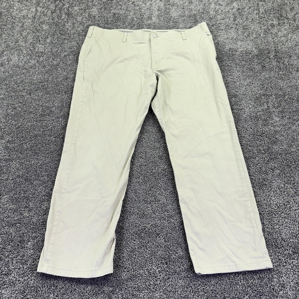 Lee Pants Mens 40x29 Beige Extreme Motion Khakis Stretch Casual Workwear Pockets